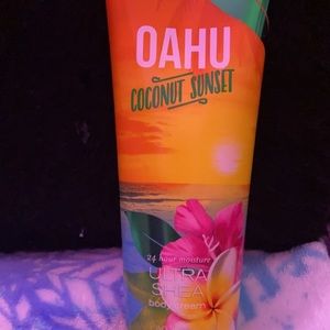 Oahu coconut sunset